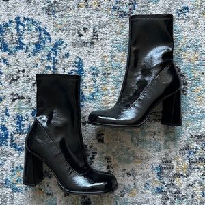 Vegan Leather Ankle Boots